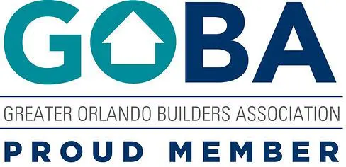 A logo for the orlando builders association.